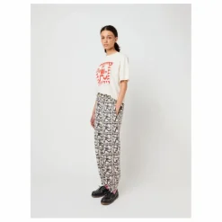 T-shirt Mr Pencil Coton Bio - Collection Femme | Blanc cassé