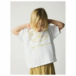 T-shirt Nanna Chat Coton Bio | Blanc
