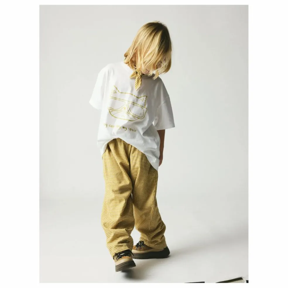 T-shirt Nanna Chat Coton Bio | Blanc