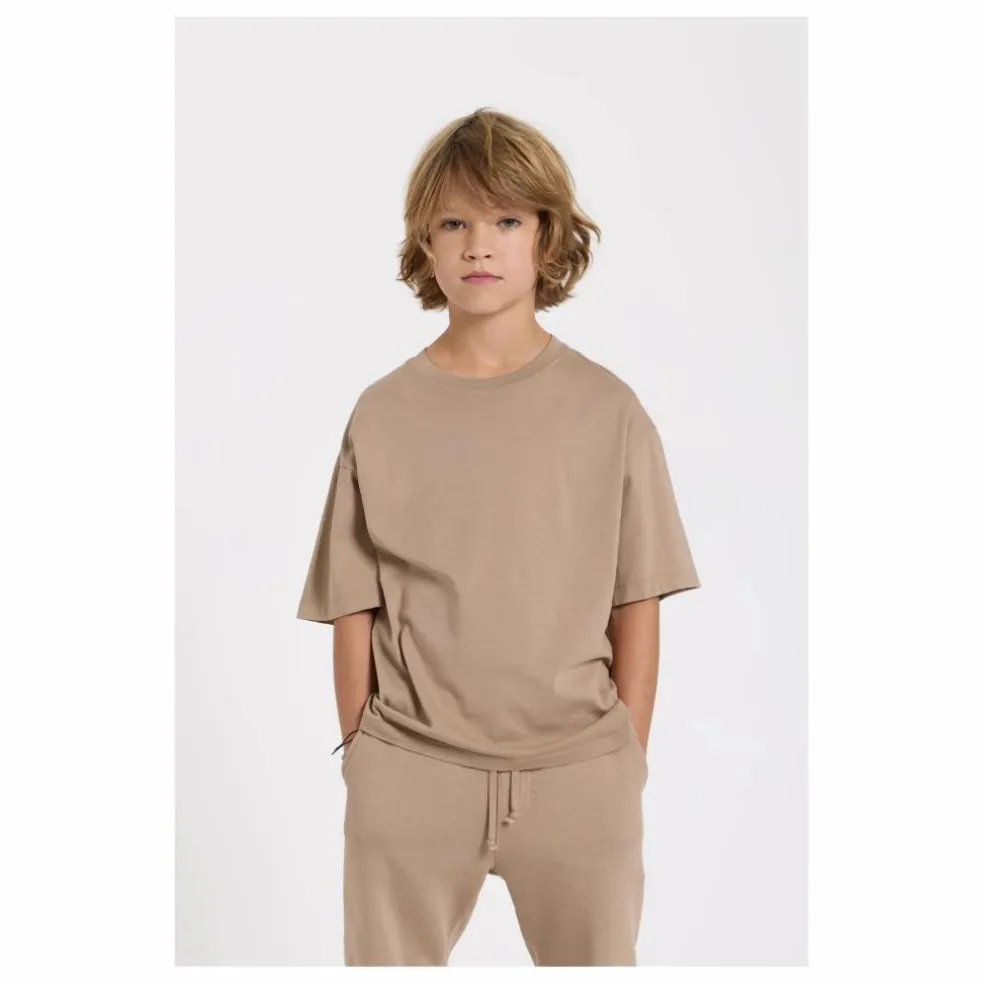 T-shirt Nils Coton Bio | Taupe