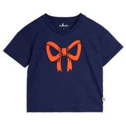 T-Shirt Nœud Coton Bio | Bleu marine