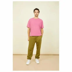T-Shirt Oversize Homme Coton Bio | Vieux Rose