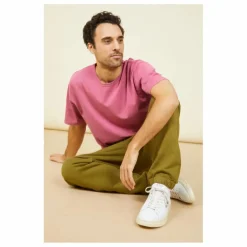 T-Shirt Oversize Homme Coton Bio | Vieux Rose