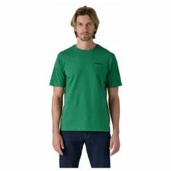 T-shirt P-6 Logo Responsibili Fibres Recyclées | Vert sapin