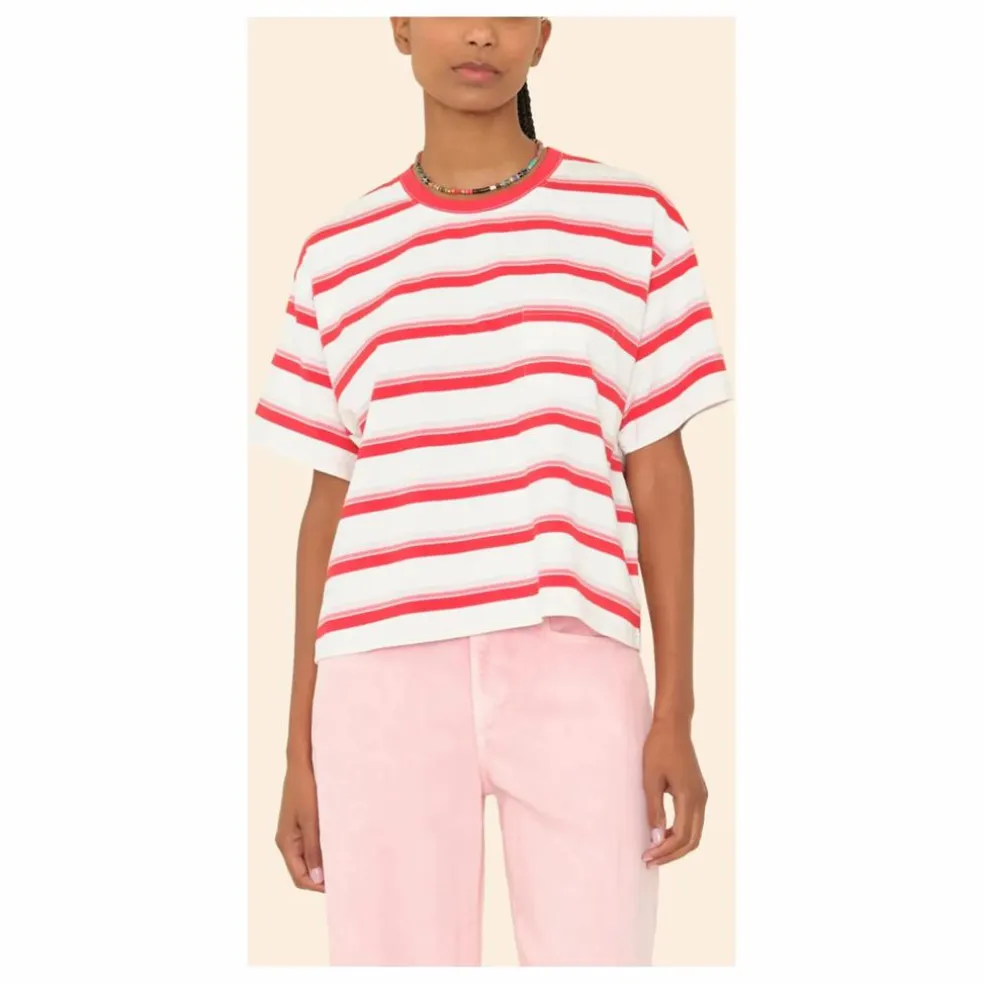 T-shirt Paulina Rayé | Blanc