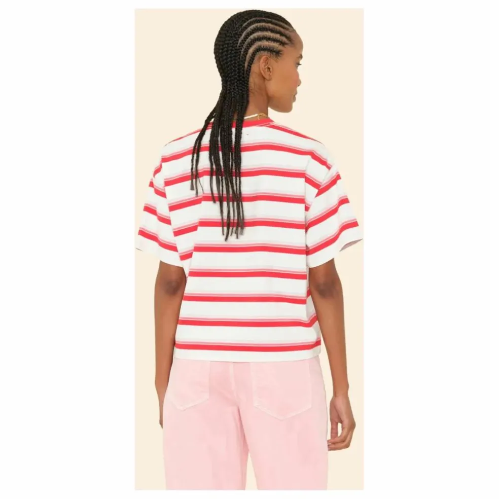 T-shirt Paulina Rayé | Blanc