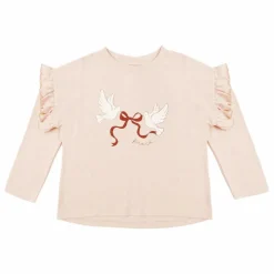 T-shirt Peace | Rose poudré