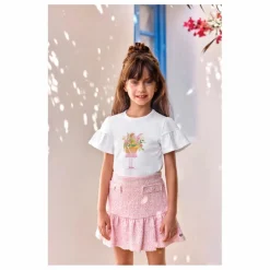 T-shirt Perles Bouquet de Fleurs | Jaune
