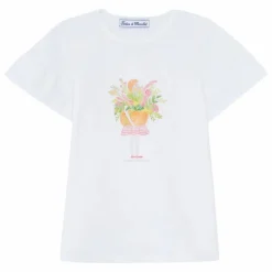 T-shirt Perles Bouquet de Fleurs | Jaune