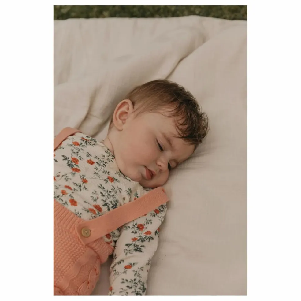 T-shirt Petit Rose Mini | Ecru