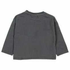 T-shirt Plane Coton Bio | Gris anthracite