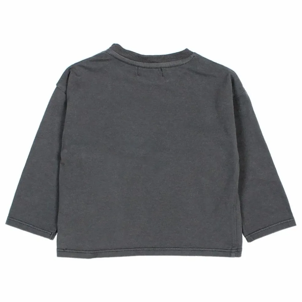 T-shirt Plane Coton Bio | Gris anthracite