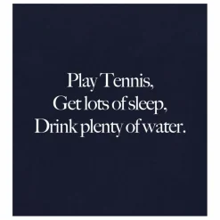 T-shirt Play Tennis Coton Recyclé | Bleu marine