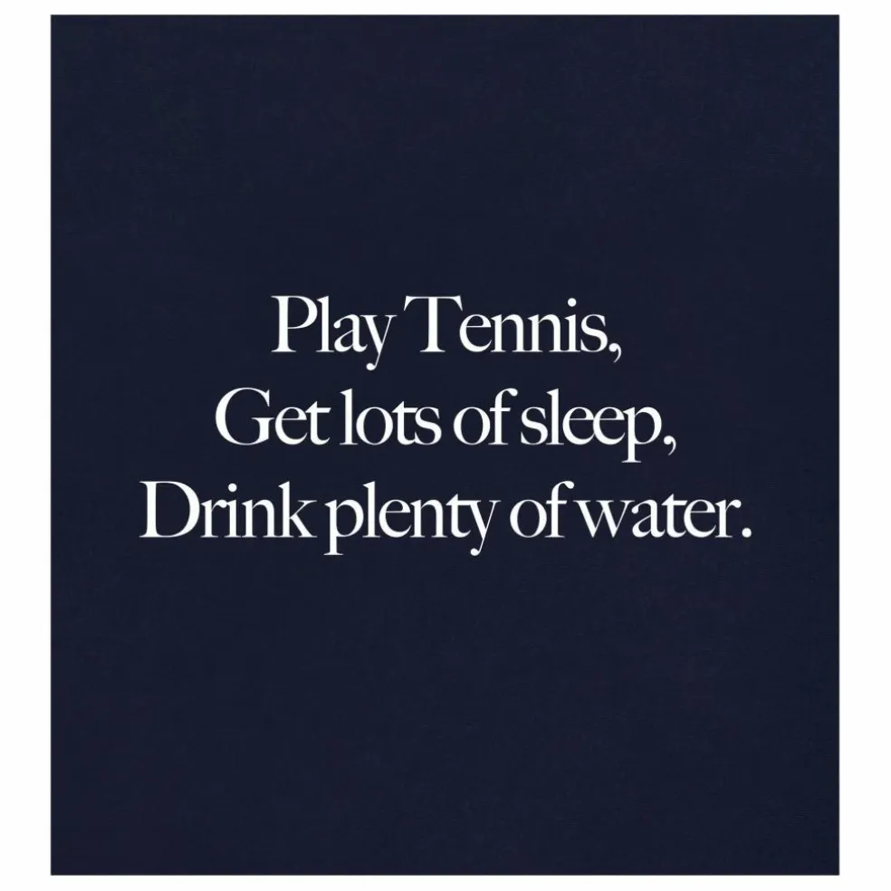 T-shirt Play Tennis Coton Recyclé | Bleu marine
