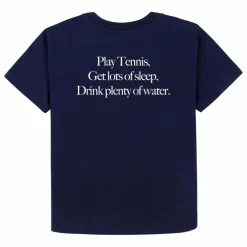 T-shirt Play Tennis Coton Recyclé | Bleu marine