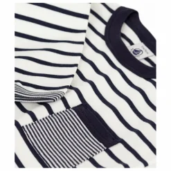 T-shirt Poche Marinière Coton Bio | Blanc