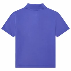 T-Shirt Polo Garçon Coton Bio | Bleu