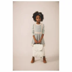 T-shirt Pouf Pointelle Coton Bio | Bleu pâle