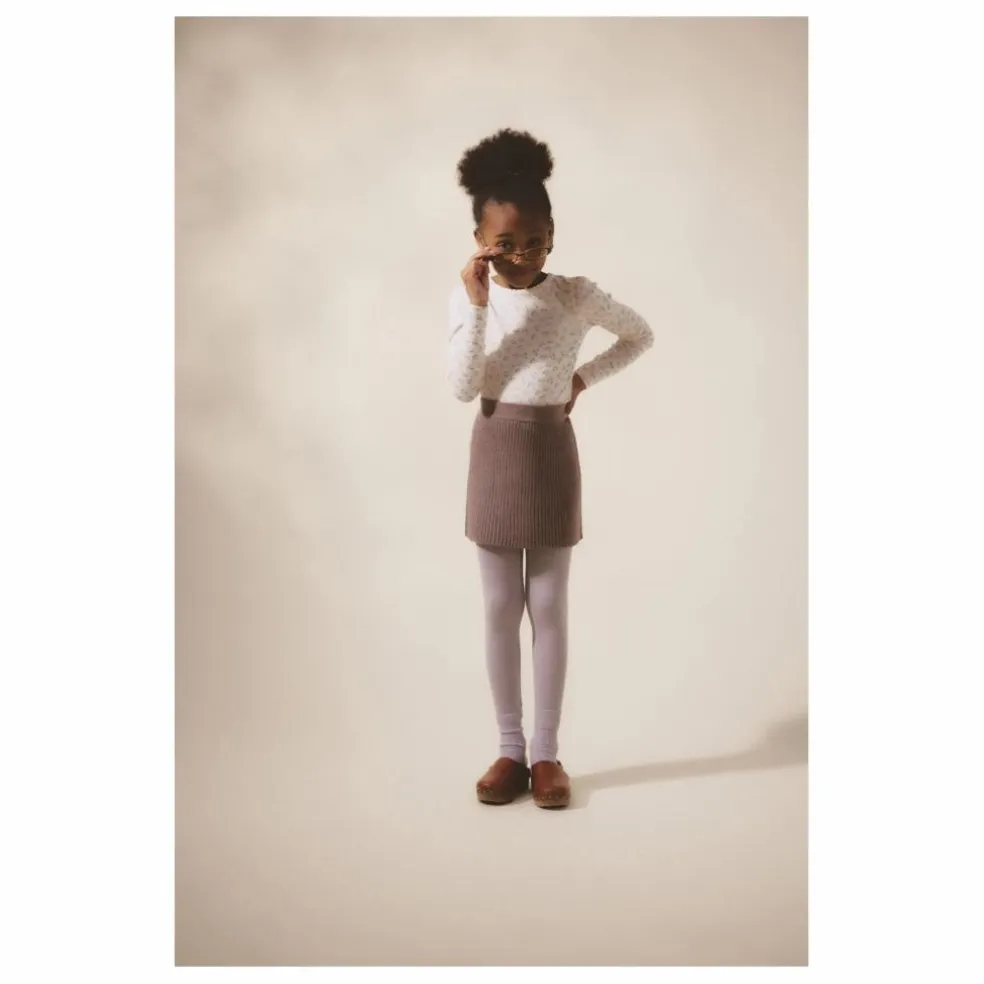 T-shirt Pouf Pointelle Fleuri Coton Bio | Ecru