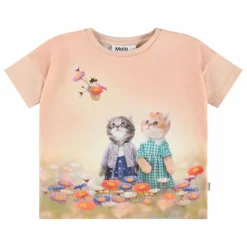 T-shirt Raeesa Coton Bio | Rose poudré