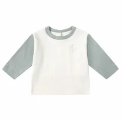 T-shirt Raglan Lune Coton Bio | Bleu gris