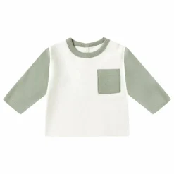 T-shirt Raglan Poche Coton Bio | Vert céladon