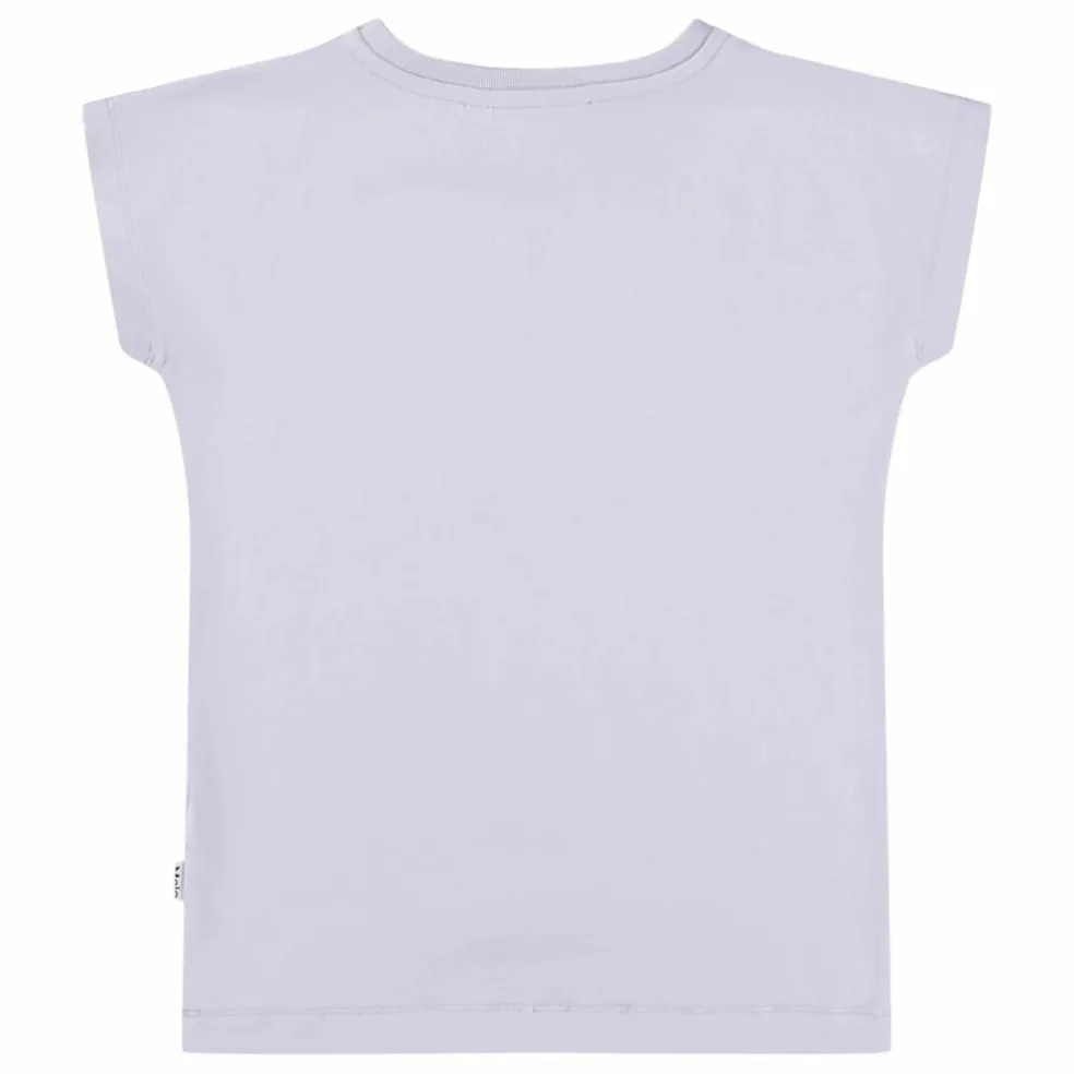T-shirt Ragnhilde Kitty Miauu Coton Bio | Violet