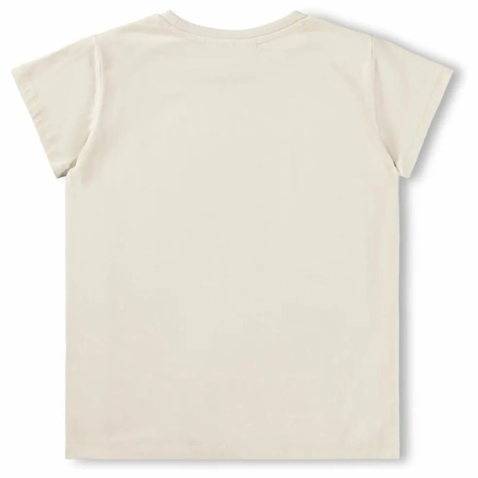 T-shirt Ranva Cœurs Coton Bio | Ecru