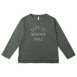 T-shirt Raw Edge | Vert de gris