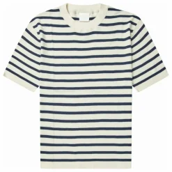 T-shirt Rayé Coton Bio - Collection Femme | Bleu marine