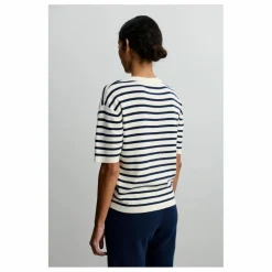 T-shirt Rayé Coton Bio - Collection Femme | Bleu marine