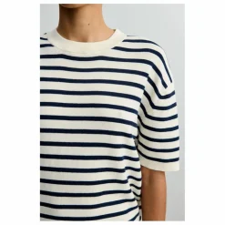 T-shirt Rayé Coton Bio - Collection Femme | Bleu marine