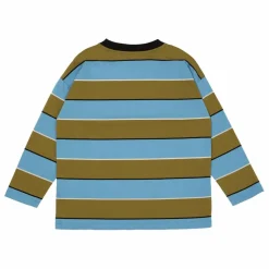 T-shirt Rayé Jersey Coton Bio | Bleu Clair
