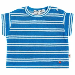 T-Shirt Rayure Eponge | Bleu