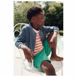 T-Shirt Rayure Eponge | Rouge