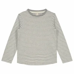 T-shirt Rayures Coton Bio | Gris