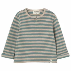 T-shirt Remo Rayures | Vert d'eau