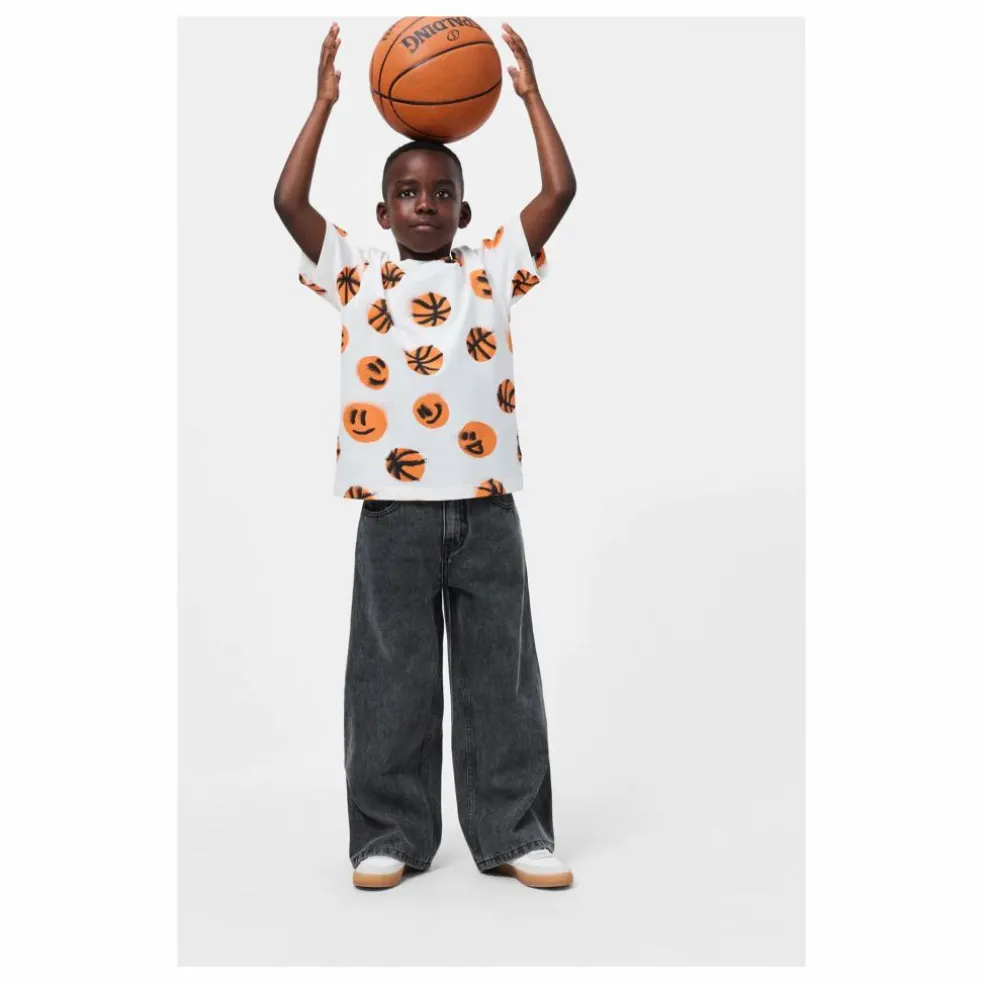 T-shirt Riley Basketball Coton Bio | Blanc