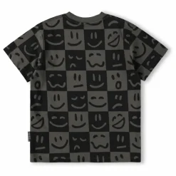 T-shirt Riley Emotion Damier Coton Bio | Noir