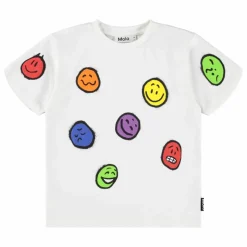 T-shirt Riley Smiley Coton Bio | Blanc