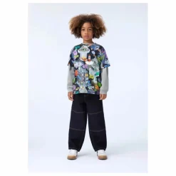 T-shirt Rodney Pixel Space Coton Bio | Noir