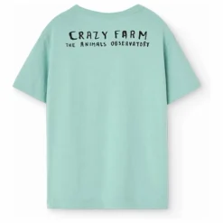T-shirt Rooster Coton Bio | Turquoise