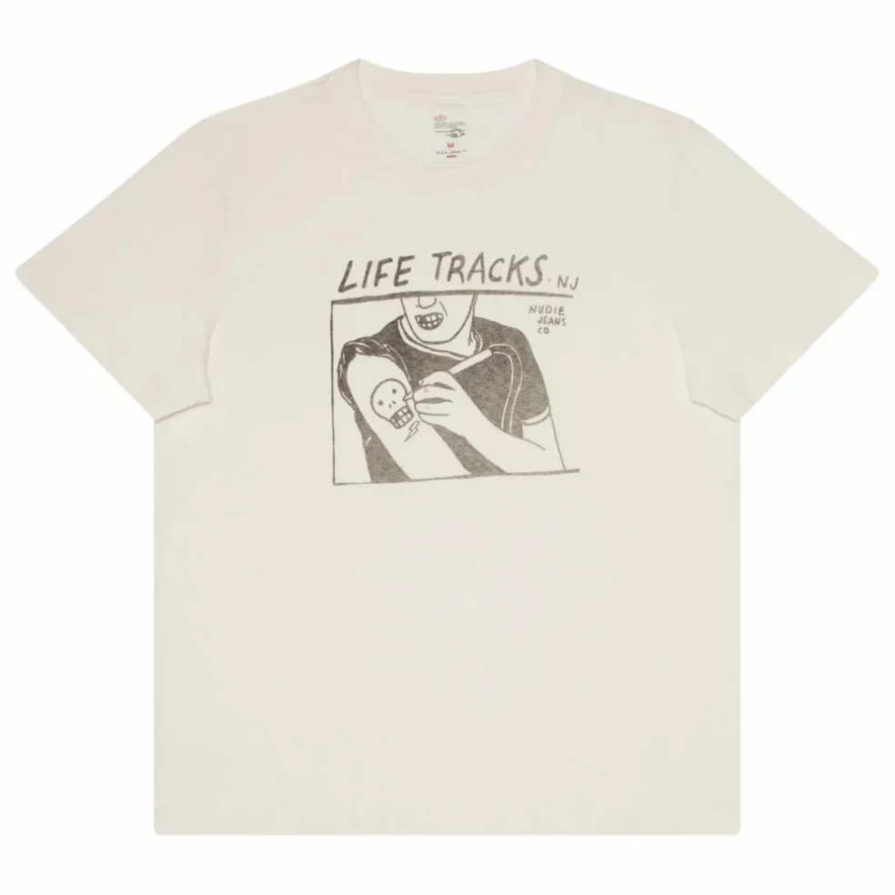 T-shirt Roy Life Tracks | Blanc