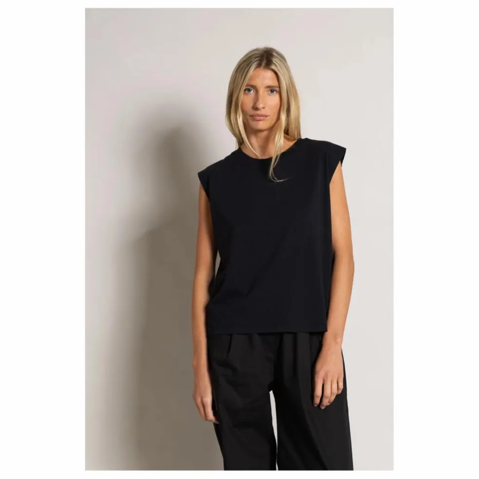 T-shirt Sans Manches Freja Coton Bio | Noir