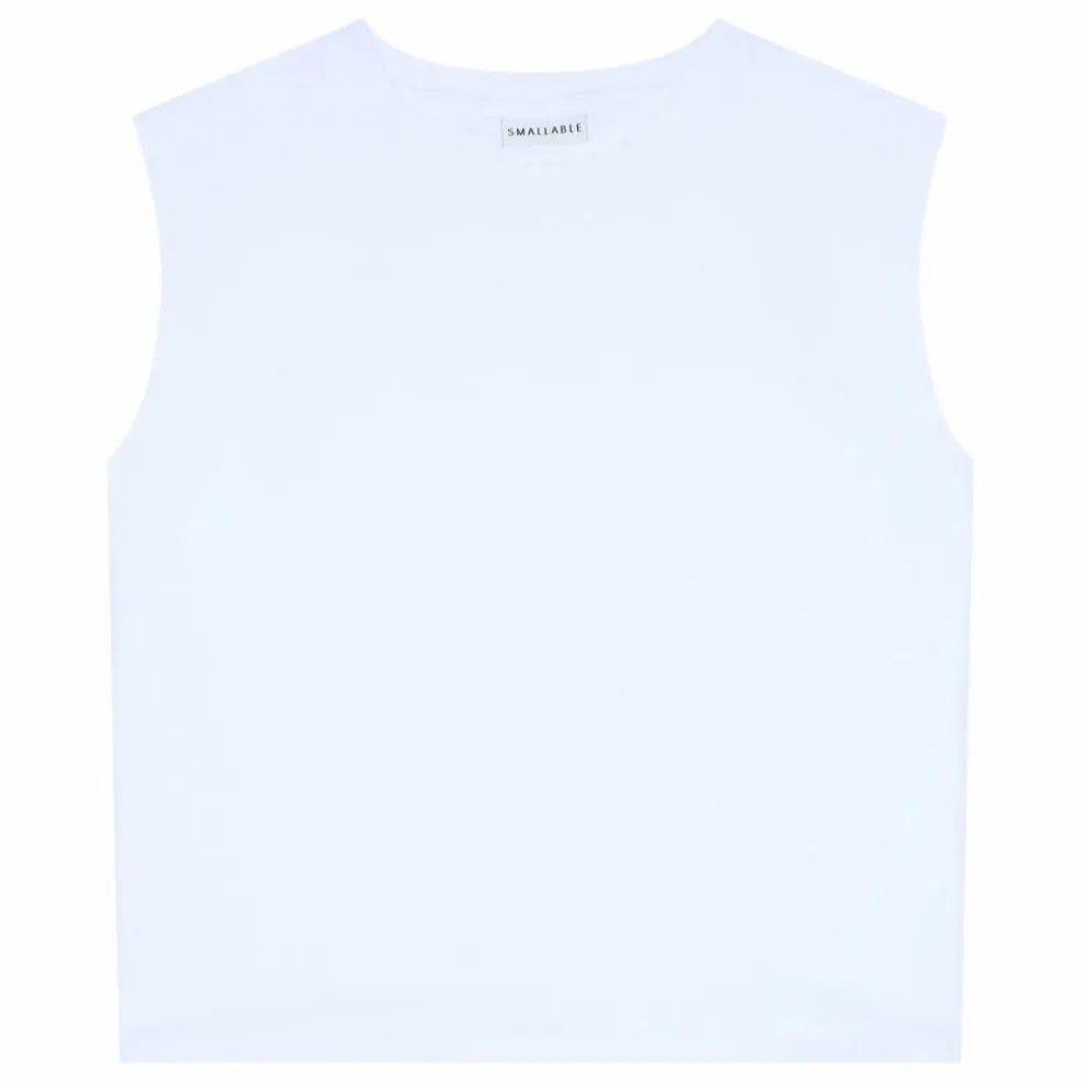 T-shirt Sans Manches Freja Coton Bio | Blanc