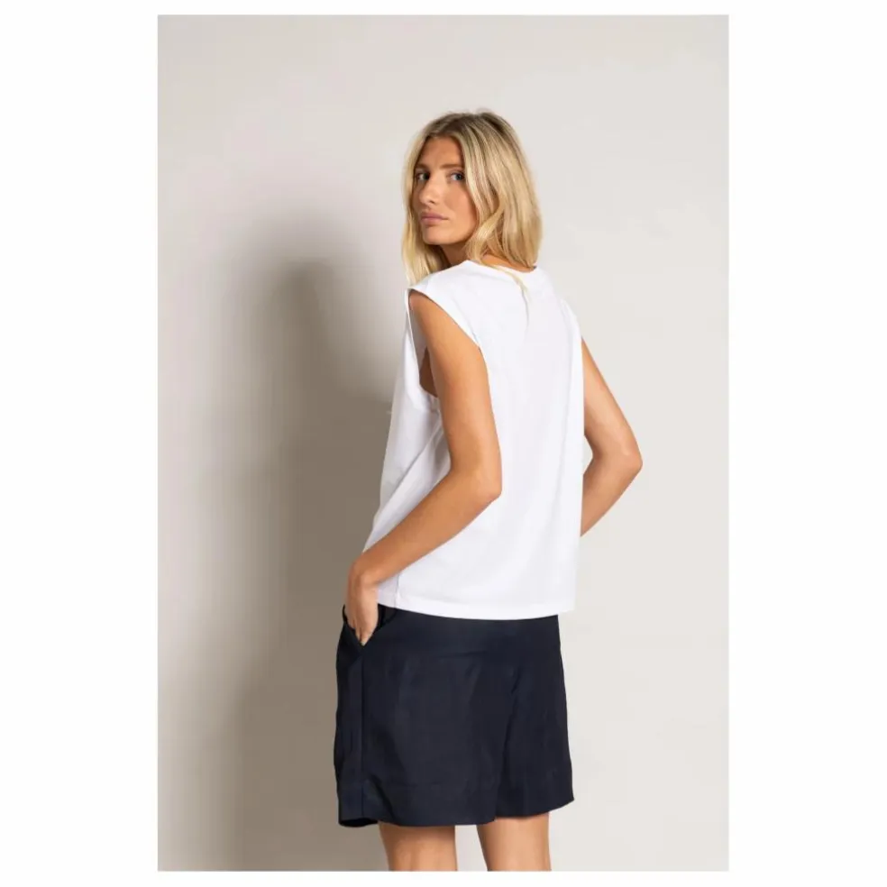 T-shirt Sans Manches Freja Coton Bio | Blanc
