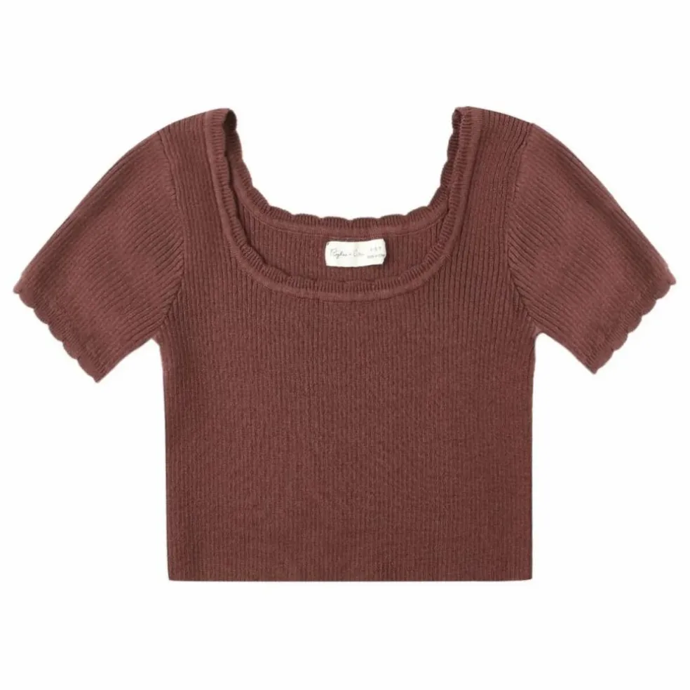 T-shirt Scallop Mini | Bordeaux