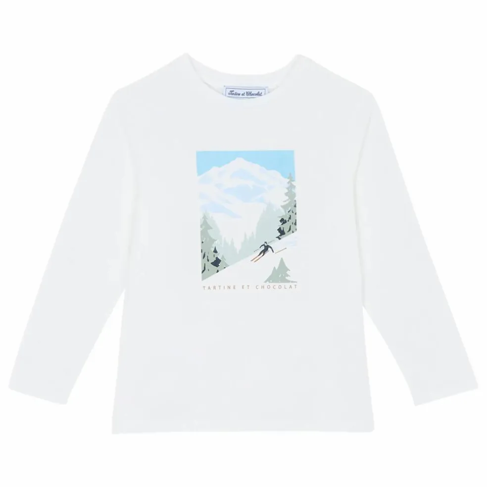 T-shirt Ski | Blanc