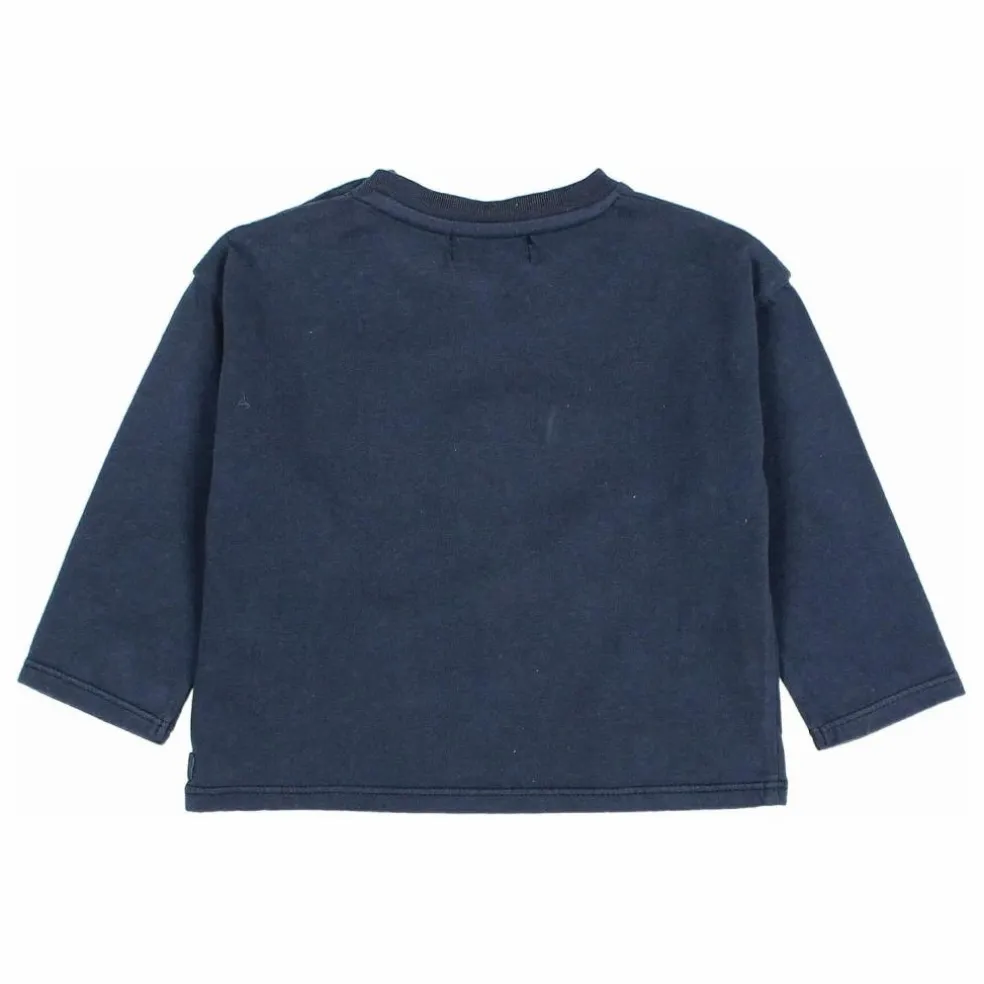 T-shirt Ski Coton Bio | Bleu marine