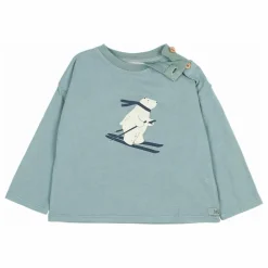 T-shirt Ski Coton Bio | Vert Cèdre